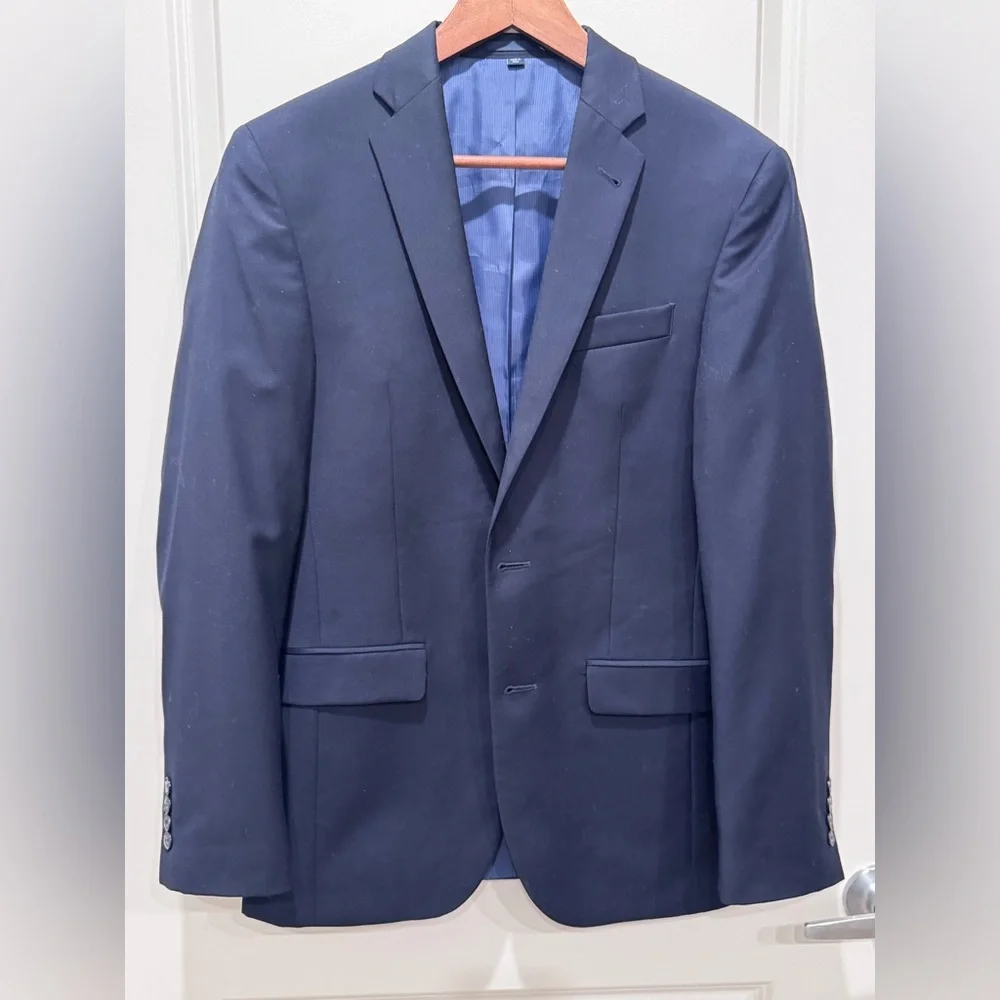 Jos. A. Bank 1905 Collection Navy Blue Wool Blazer Suit Jacket 36R